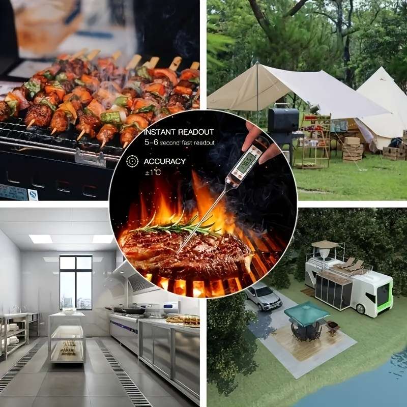 1pc Instant Read Digital Thermometer for BBQ