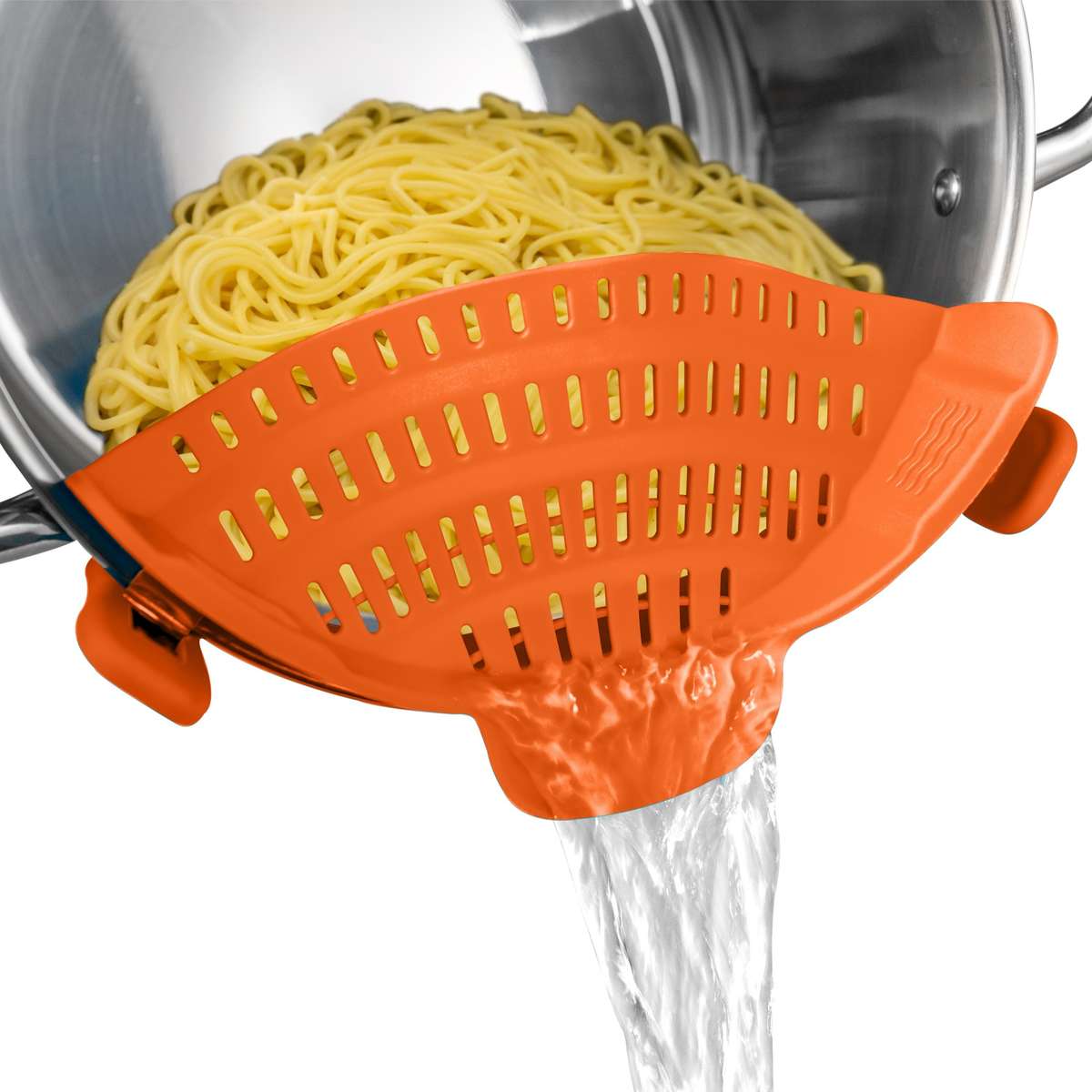 1pc  Adjustable Silicone Clip-On Pot Strainer