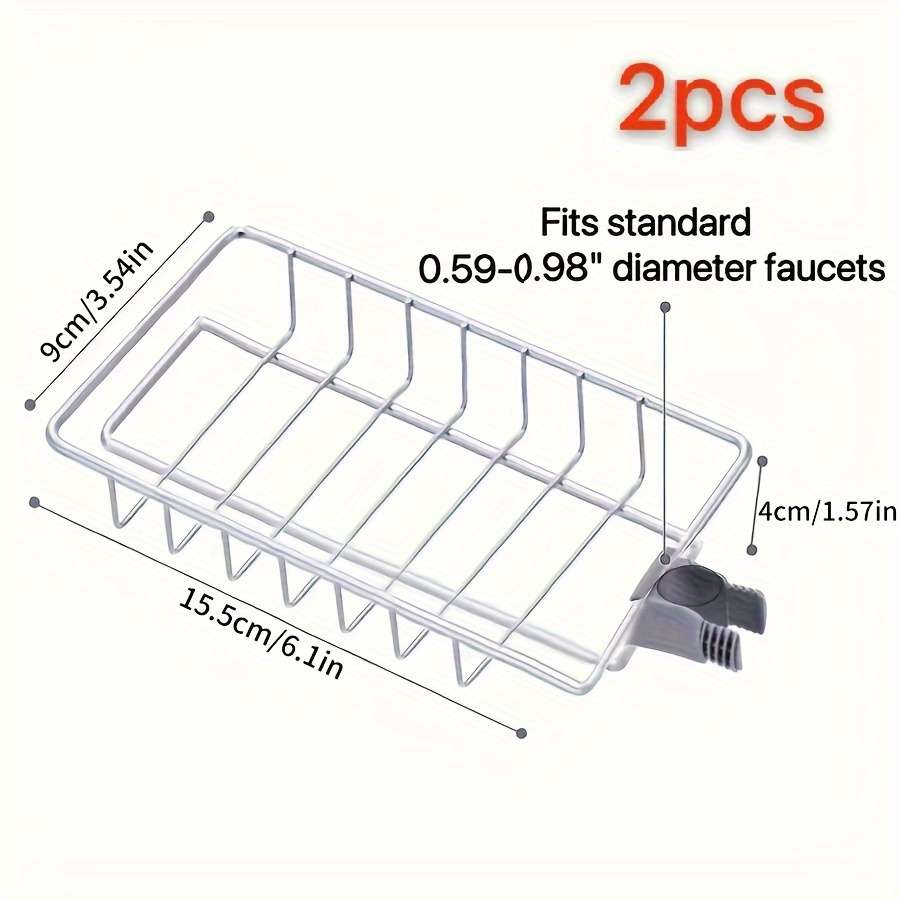 Kitchen Faucet Sponge Stainless Steel Holder