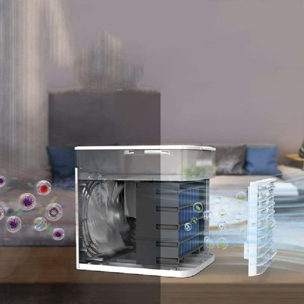 Portable Super Air Cooler With Led Light