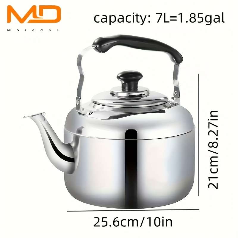 7L Large Capacity Stainless Steel Whistle Kettle