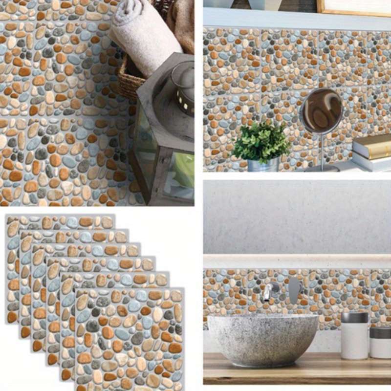 24 PCS Self-adhesive Marble Wall Stickers