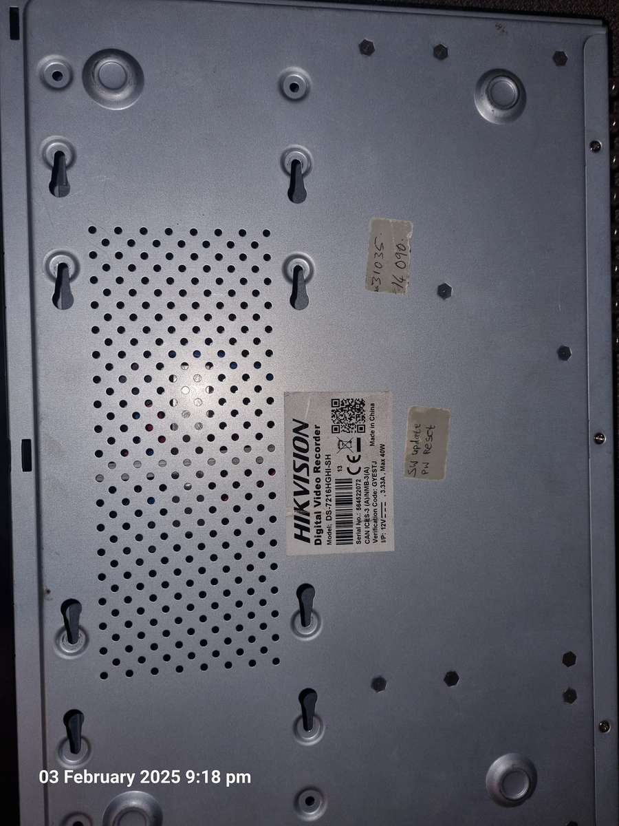 Hikvision 16-Channel 1080P TurboHD DVR with Audio - DS-7216HGHI-SH