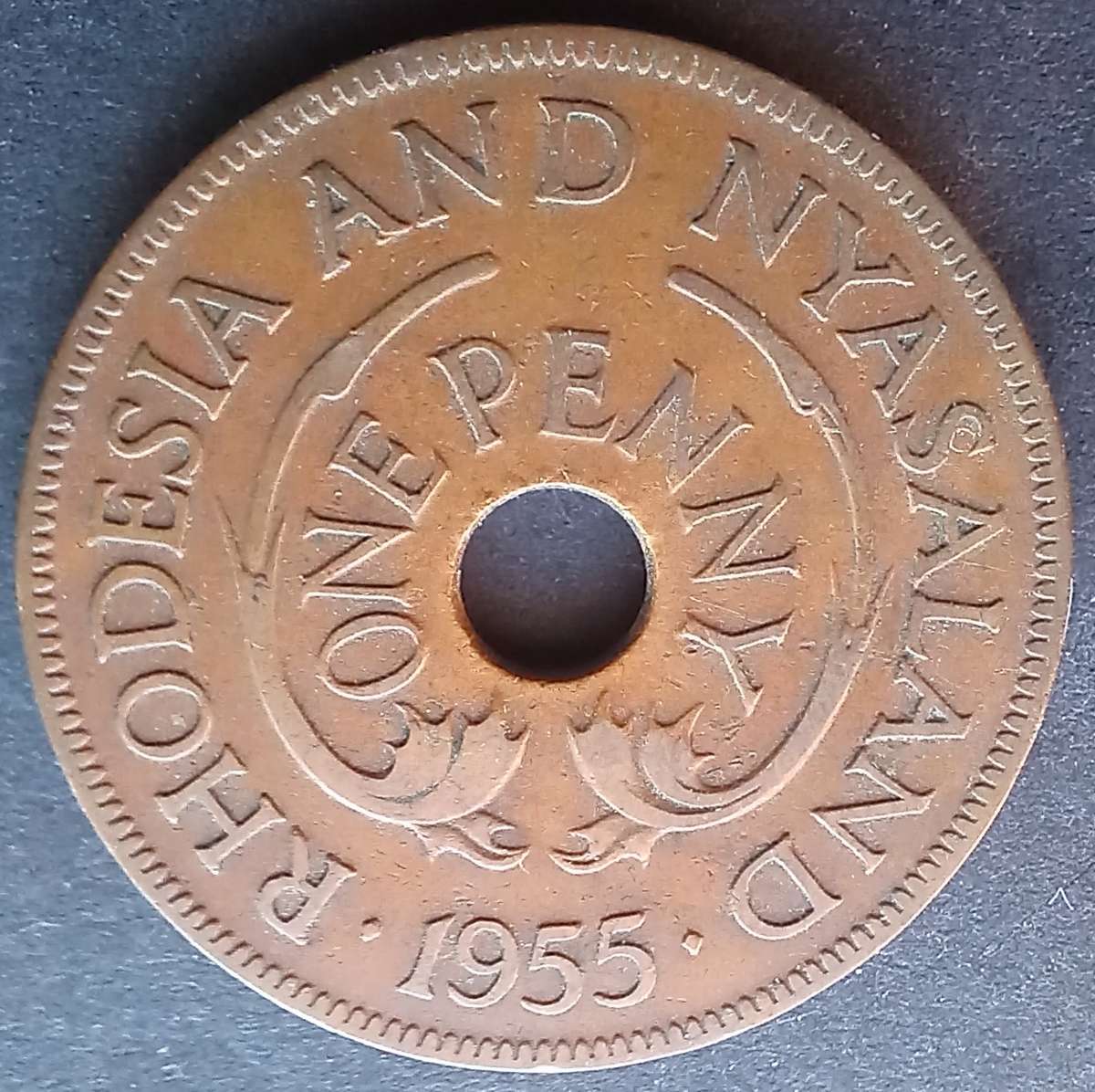 Rhodesia & Nyasaland 1955 1 Penny