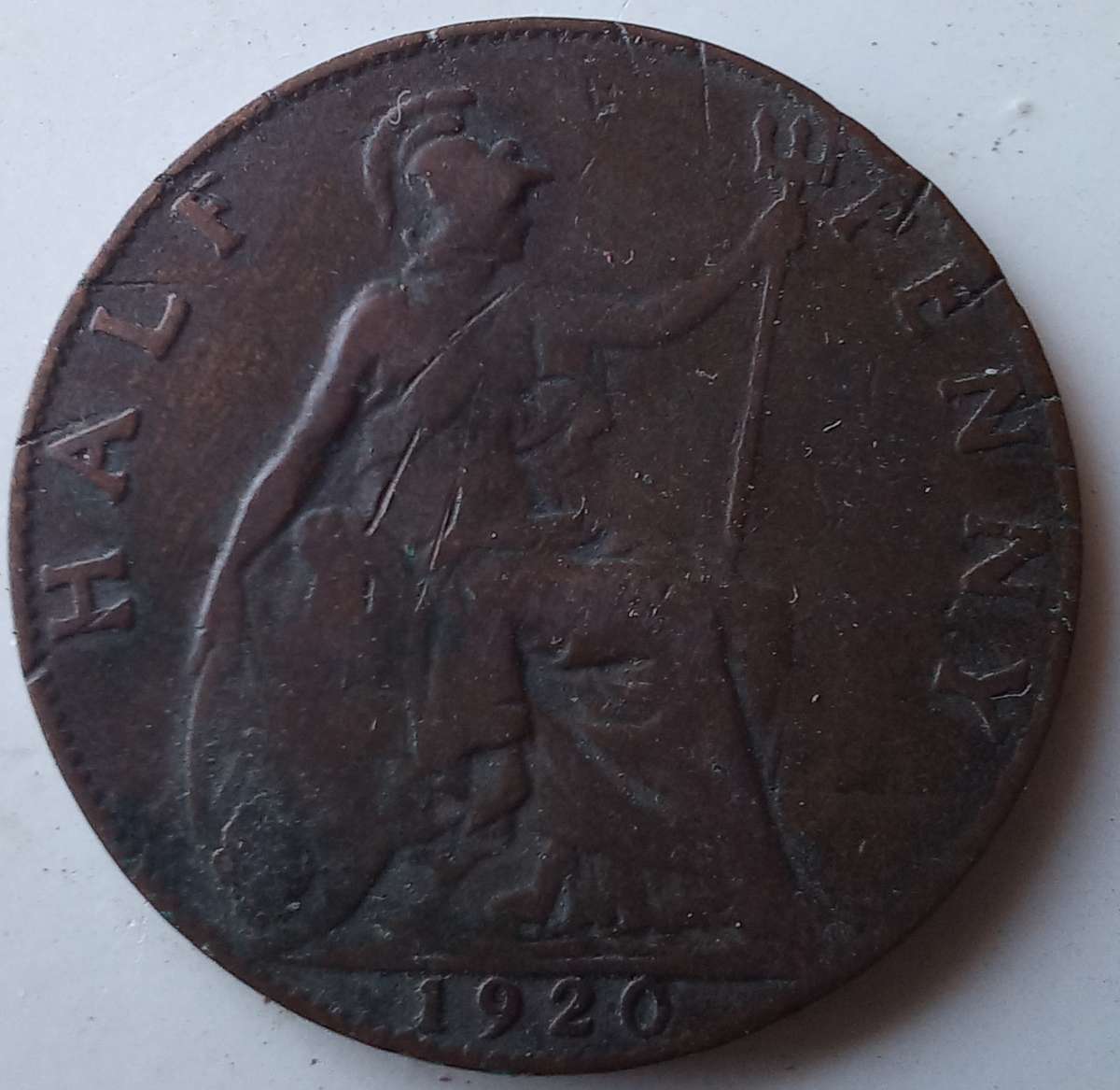 Great Britain 1920 Half Penny