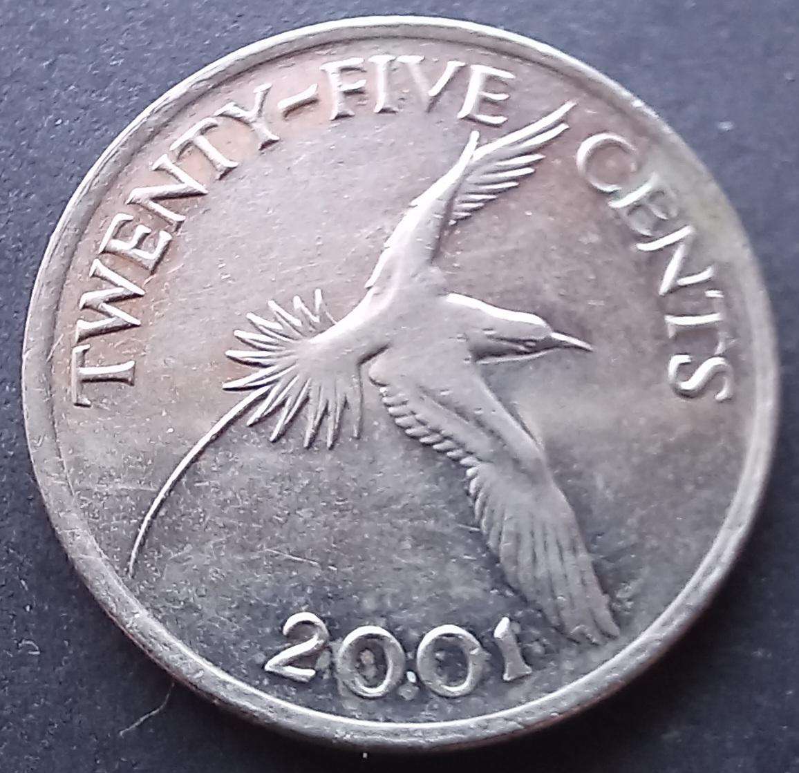 Bermuda 2001 25 Cent