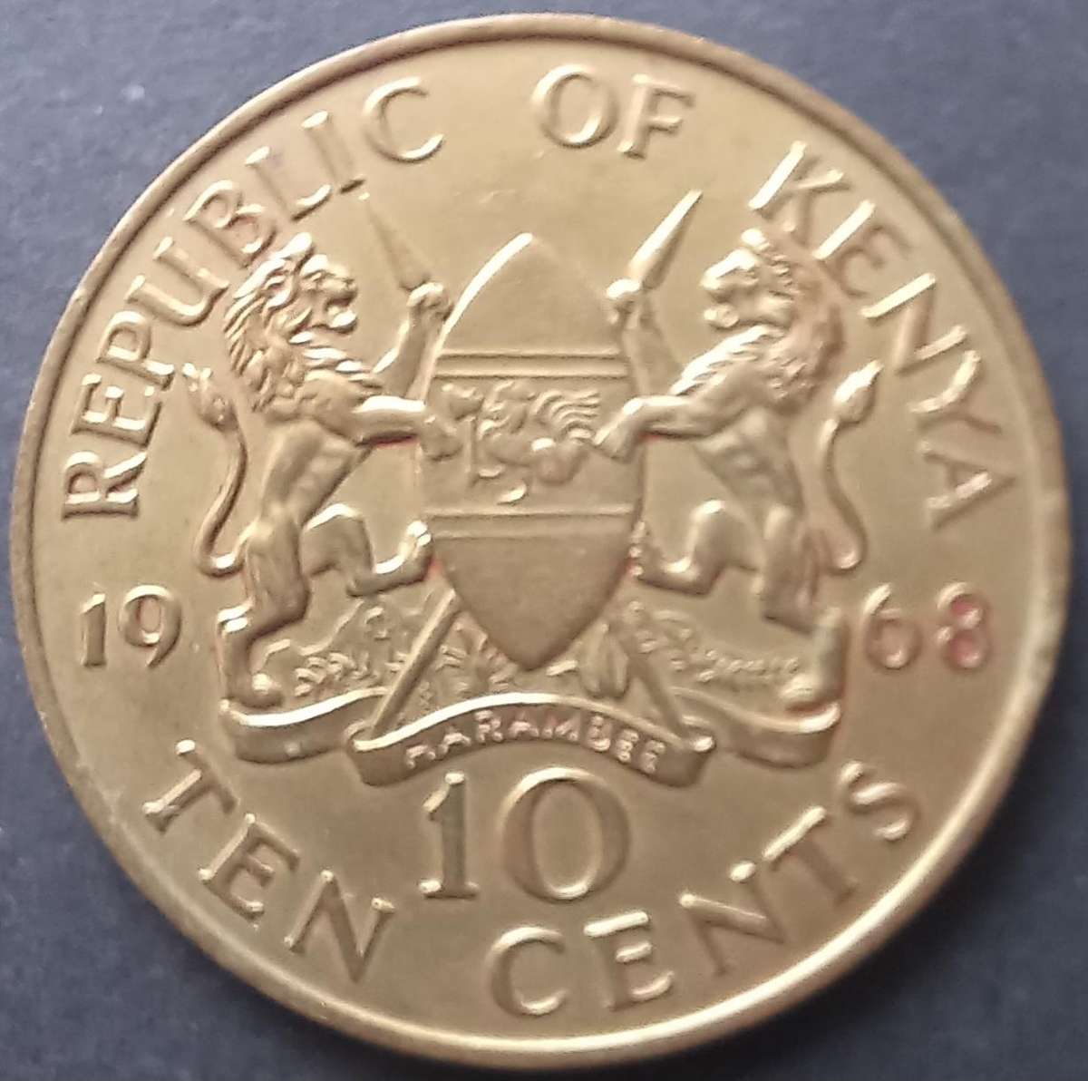 Kenya 1968 10 Cents