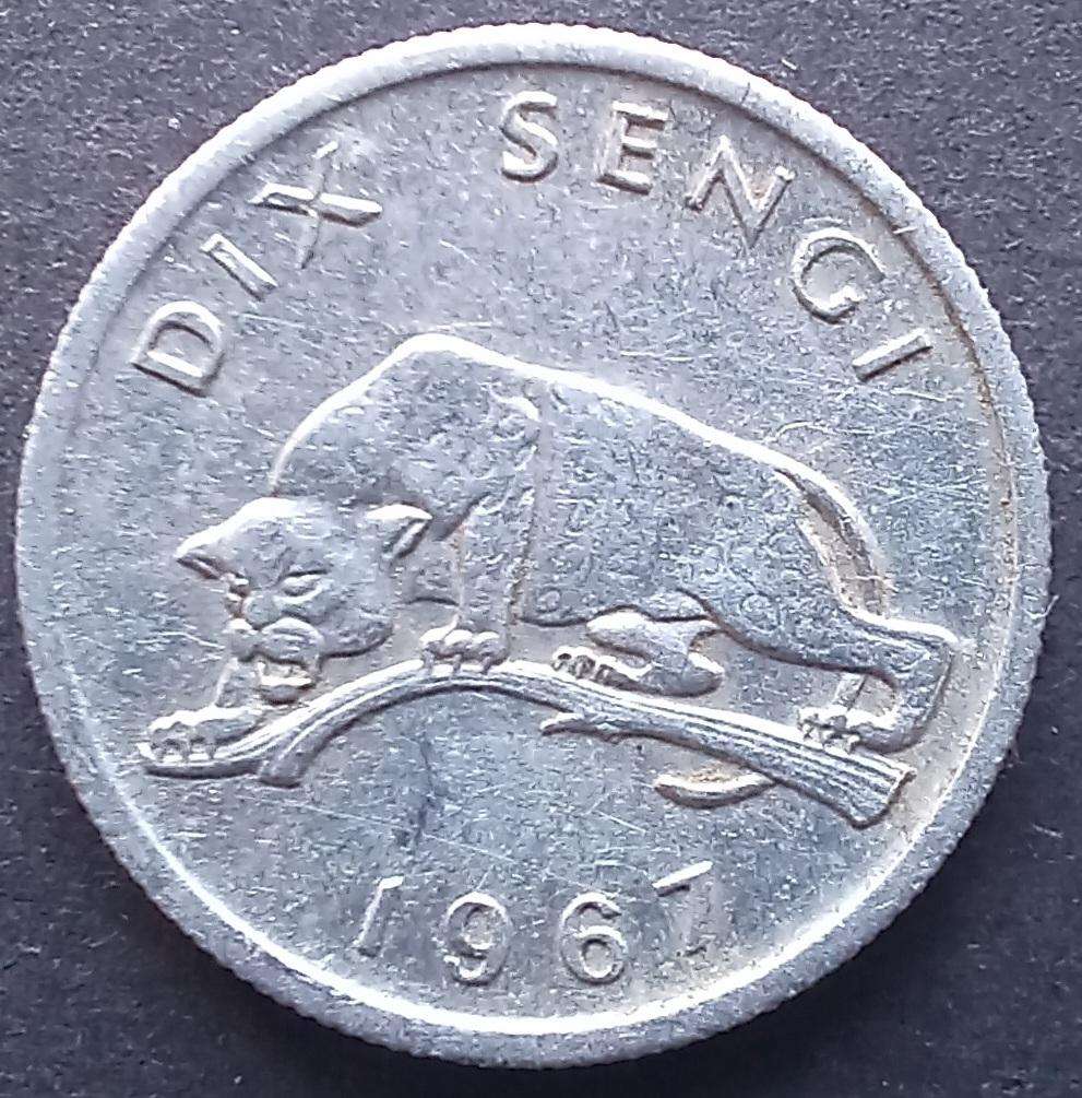Congo 1967 10 Cent