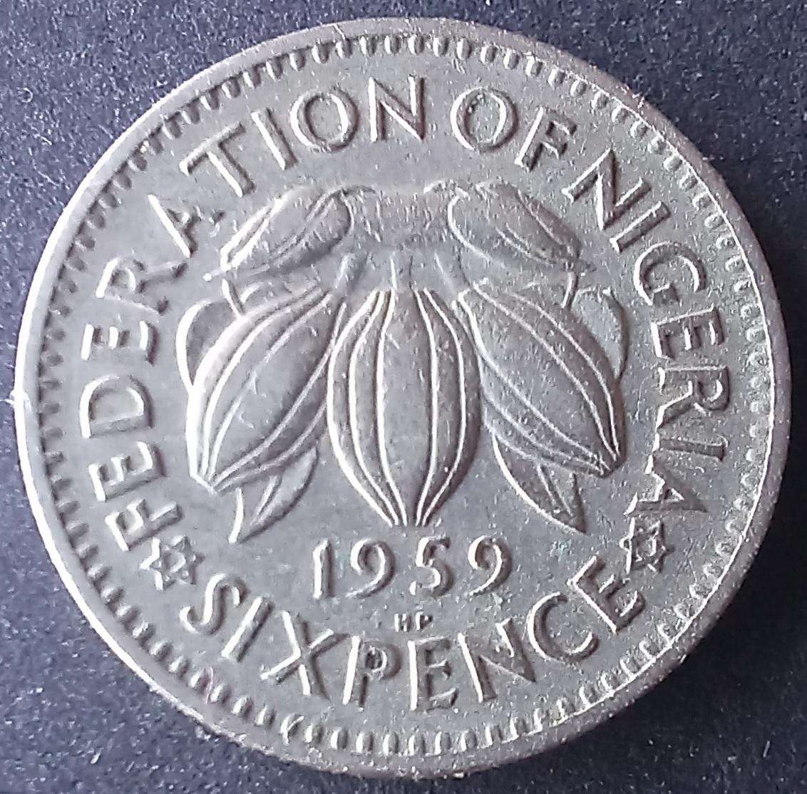 Nigeria 1959 Six pence