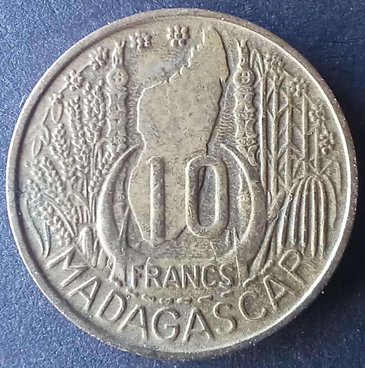 Madagascar 1953 10 Francs