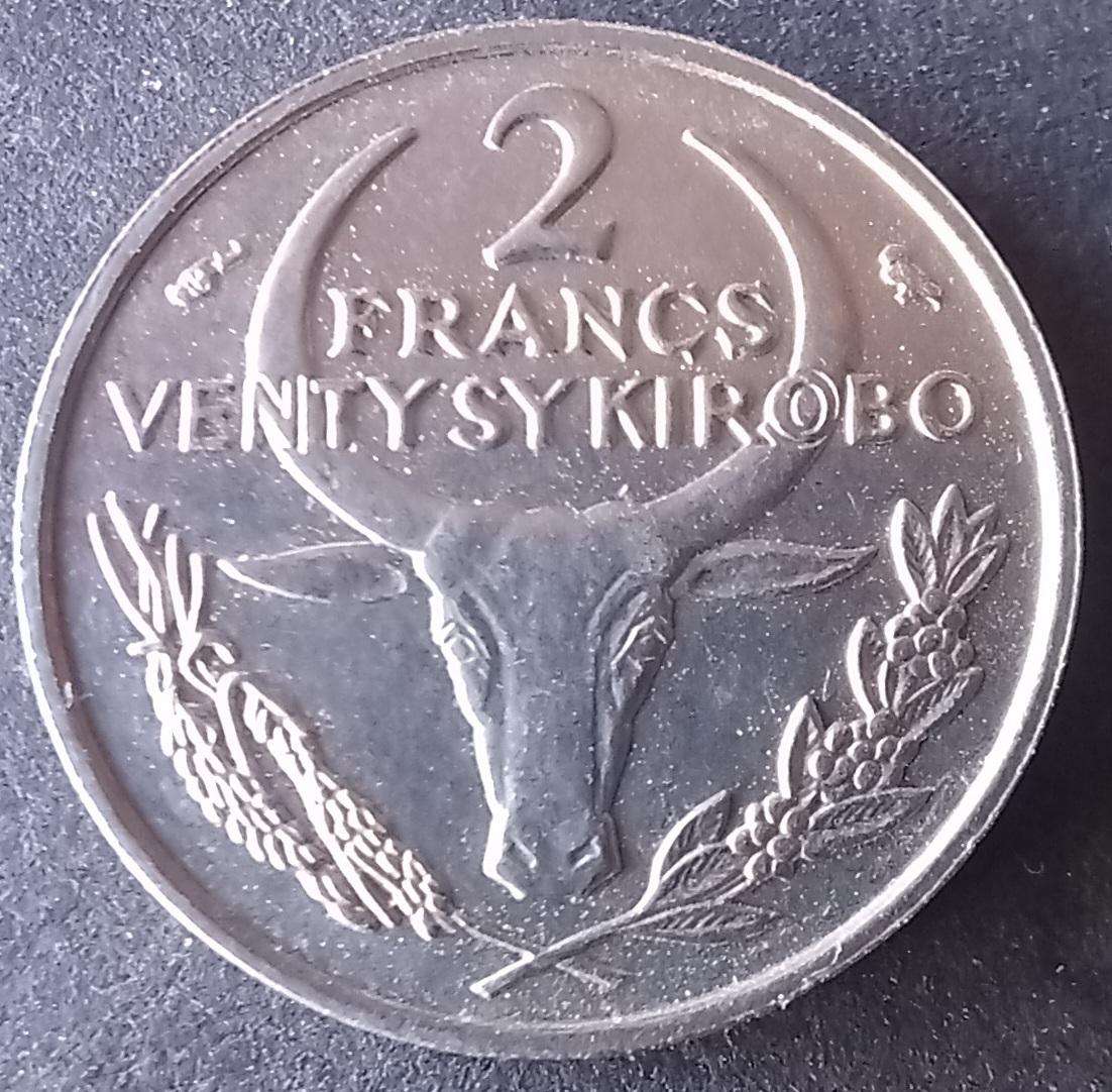 Madagascar 1965 2 Francs