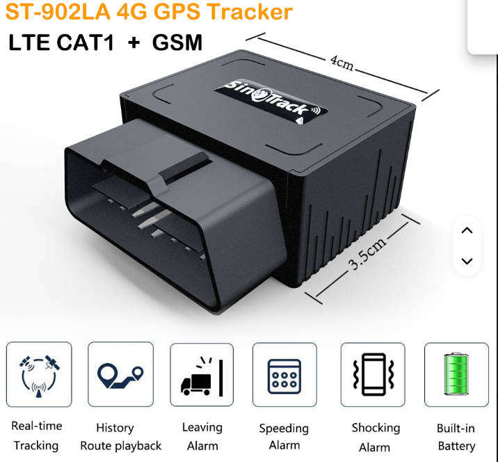 GPS ODB Tracker Sinotrack ST902 4G Delivered Setup
