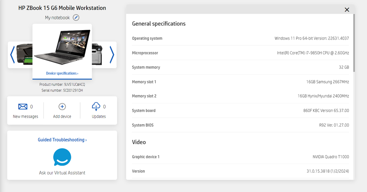HP Zbook 15 G6 Mobile Workstation