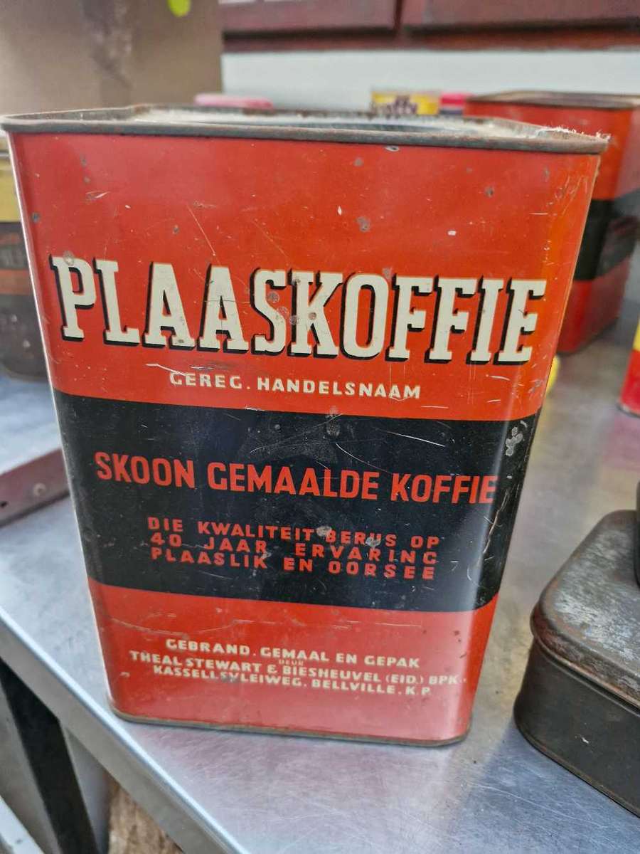 Plaaskoffie  5 Pond Tin