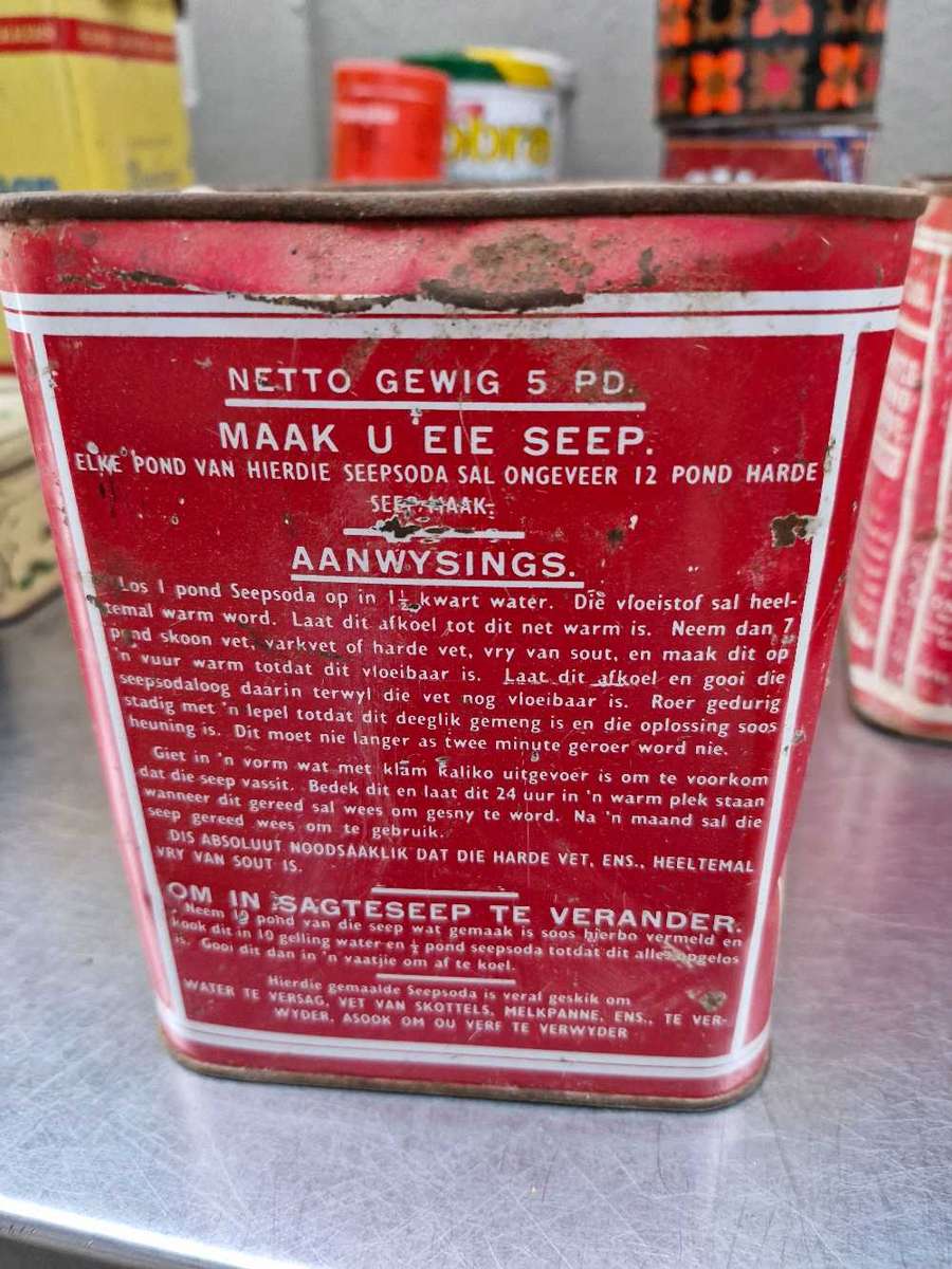 Caustic Soda 5 Pond Tin