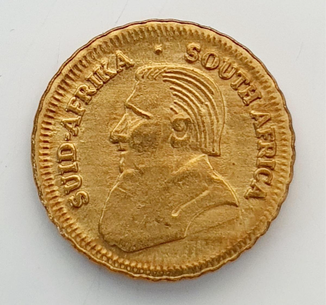 1978 Mini Fine Brass Krugerrand Tokens