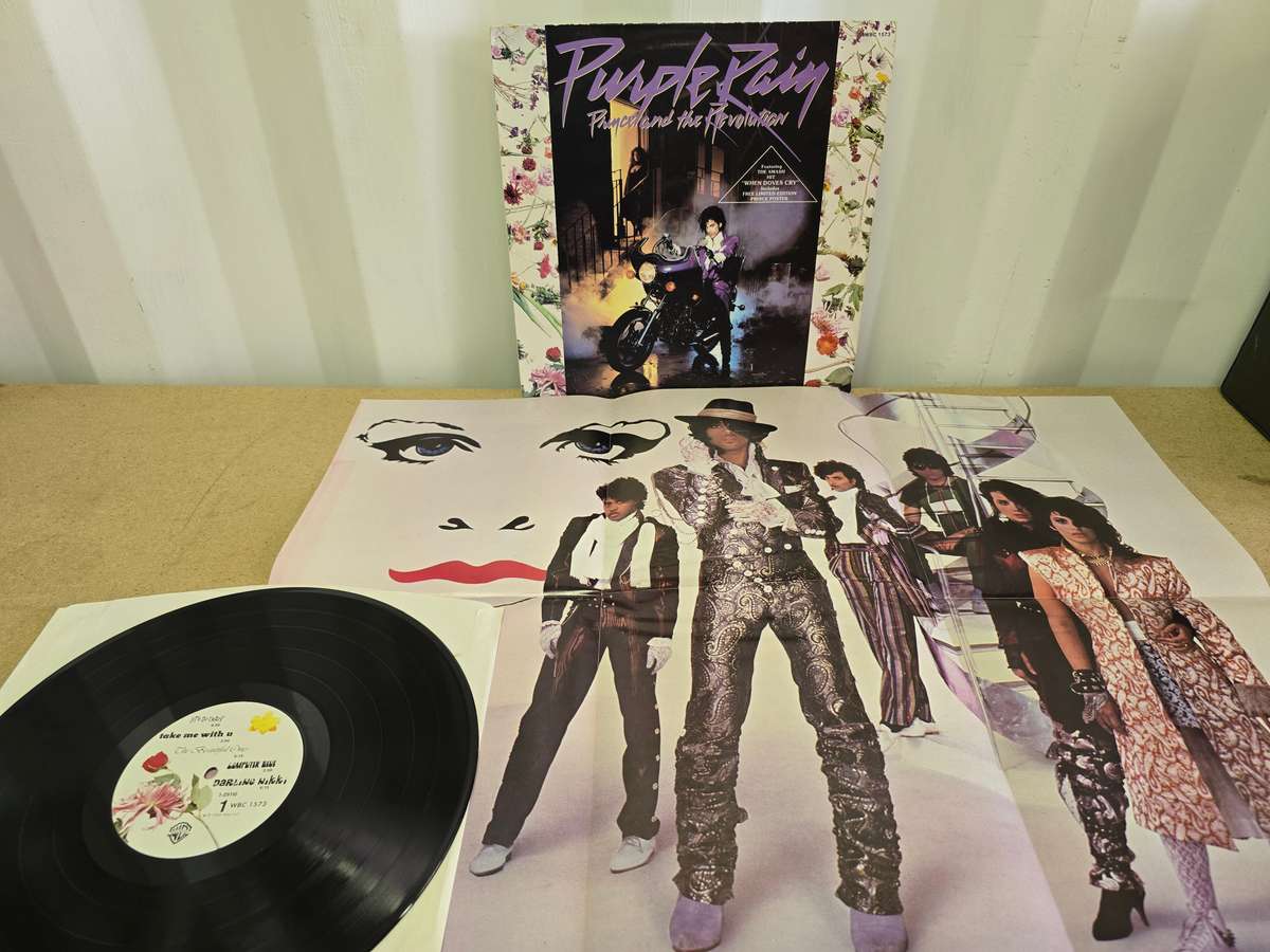 PRINCE- PURPLE RAIN LP & POSTER