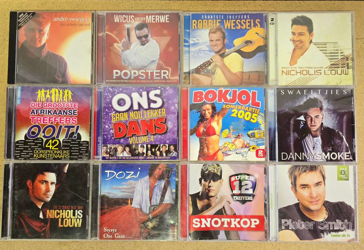 12 AFRIKAANS CD'S TO HIGHEST BIDDER