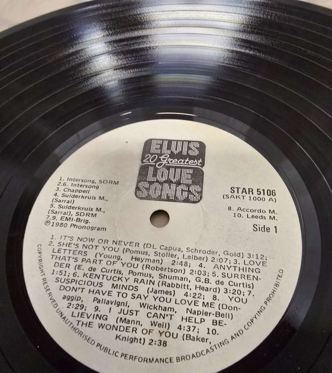 ELVIS- LOVE SONGS LP- VG+