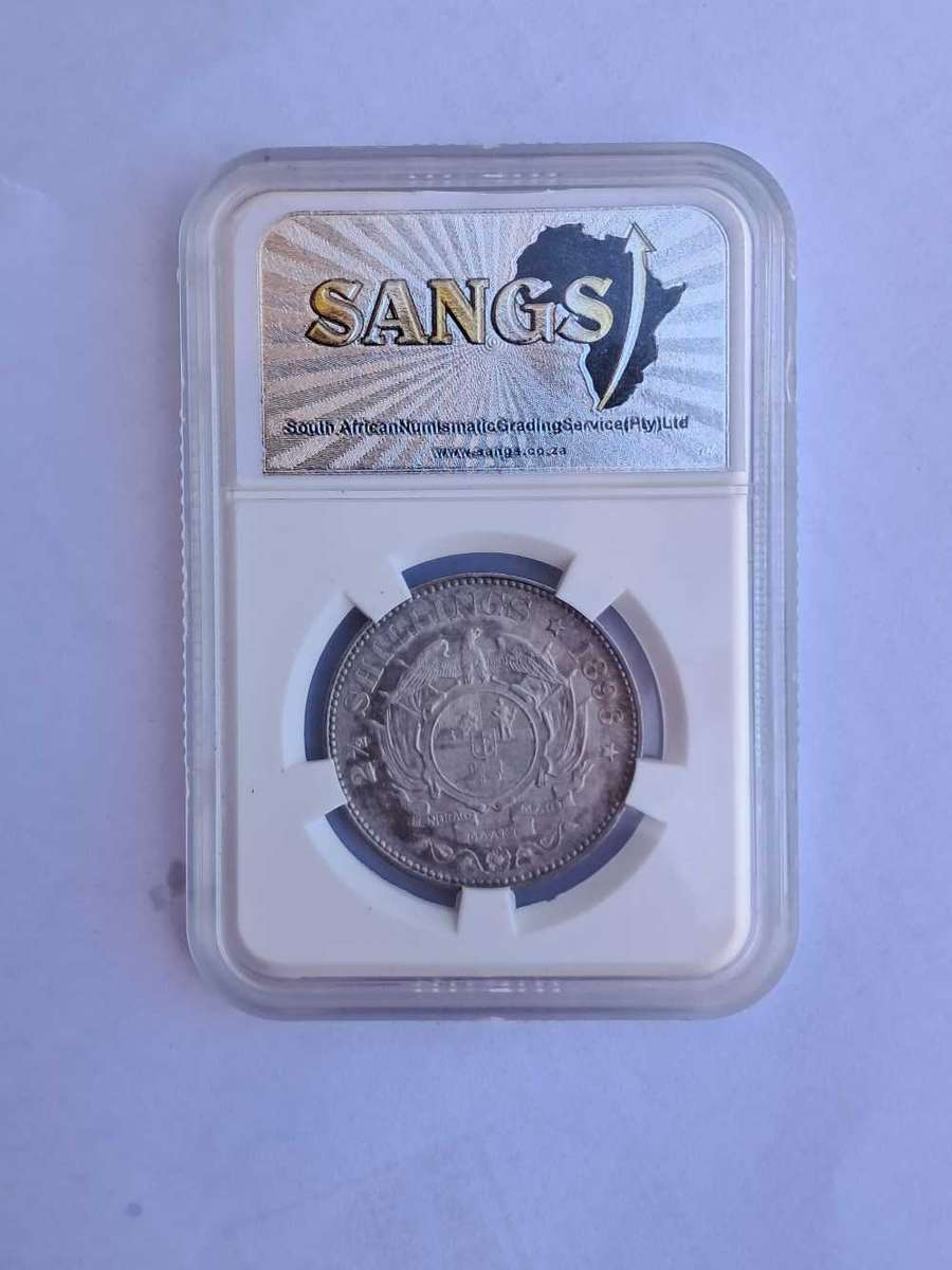 1896 2.5 Shilling AU 55