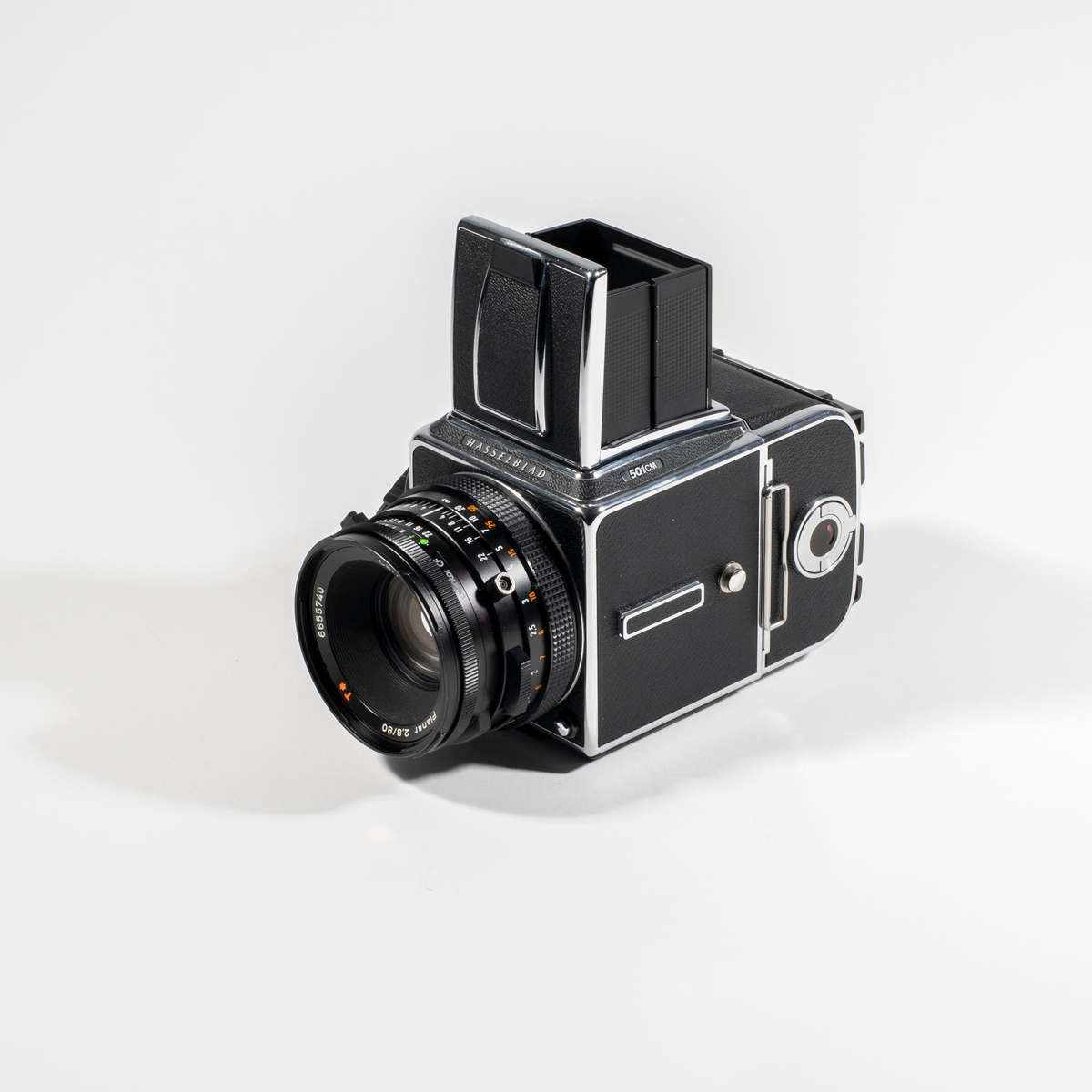 Hasselblad 501 CM with CF 80mm f2.8 lens and film backs