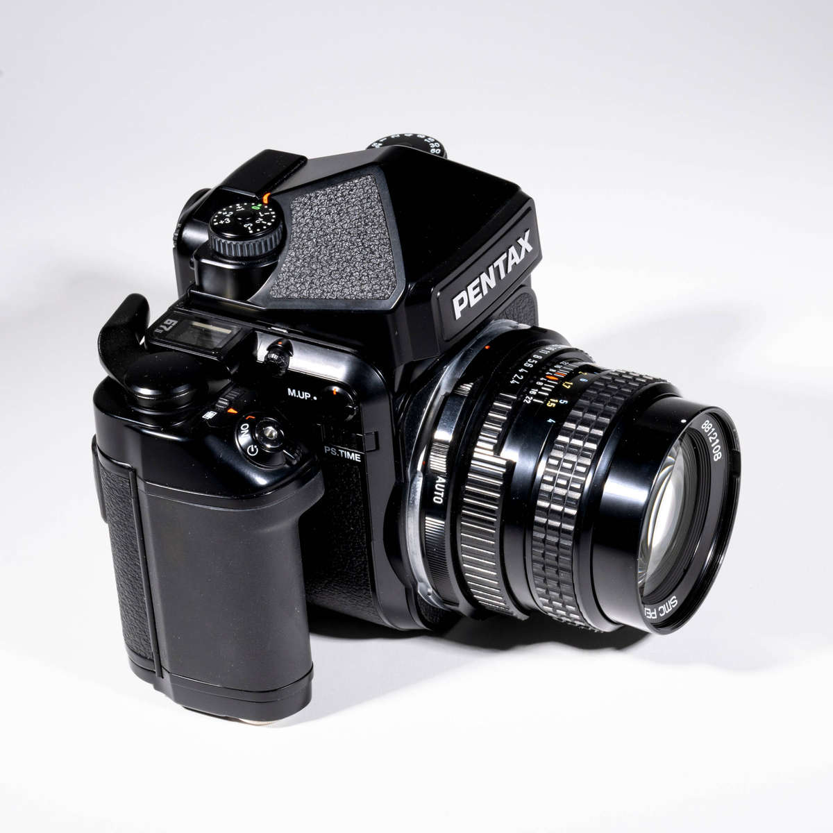 Pentax 67 II medium format film camera with 67 SMC 105mm f2.4 lens