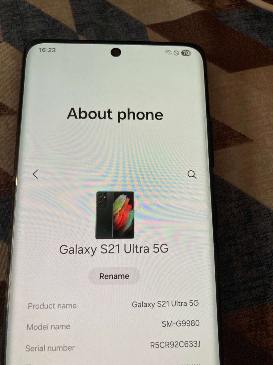 Samsung Galaxy S21 Ultra (SM-G9980)  Touchscreen Not Working  Sold As Is