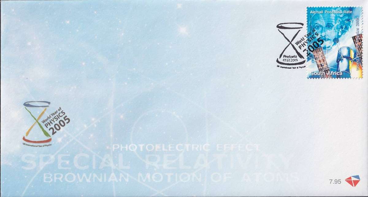 RSA 2005 Year of Physics FDC 7.95