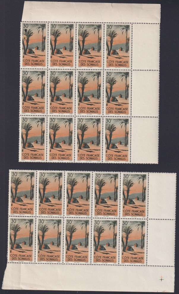 FRENCH MADAGASCAR and SOMALILAND large blocks of various values