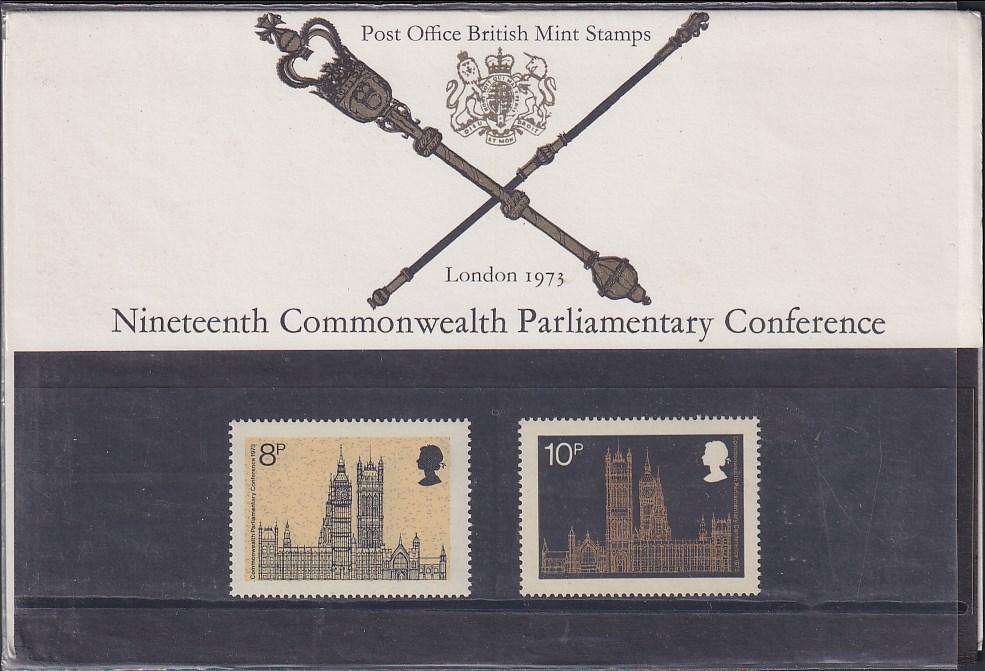 GB 1973 19th Commonwealth Parliamentary Conference presentation pack no. 54