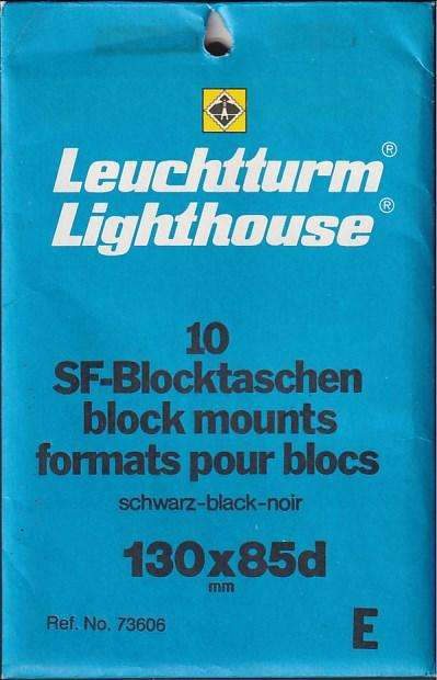 Lighthouse mounts for blocks 130mm x 85mm (black)
