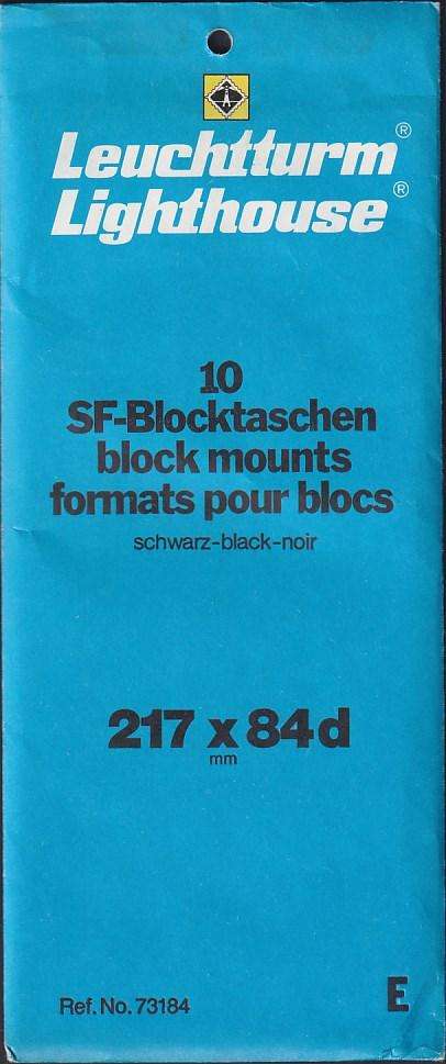 Lighthouse mounts for blocks 217mm x 84mm (black)