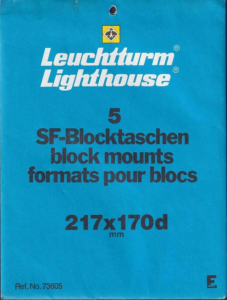 Lighthouse mounts for very large blocks 217mm x 170mm (black)