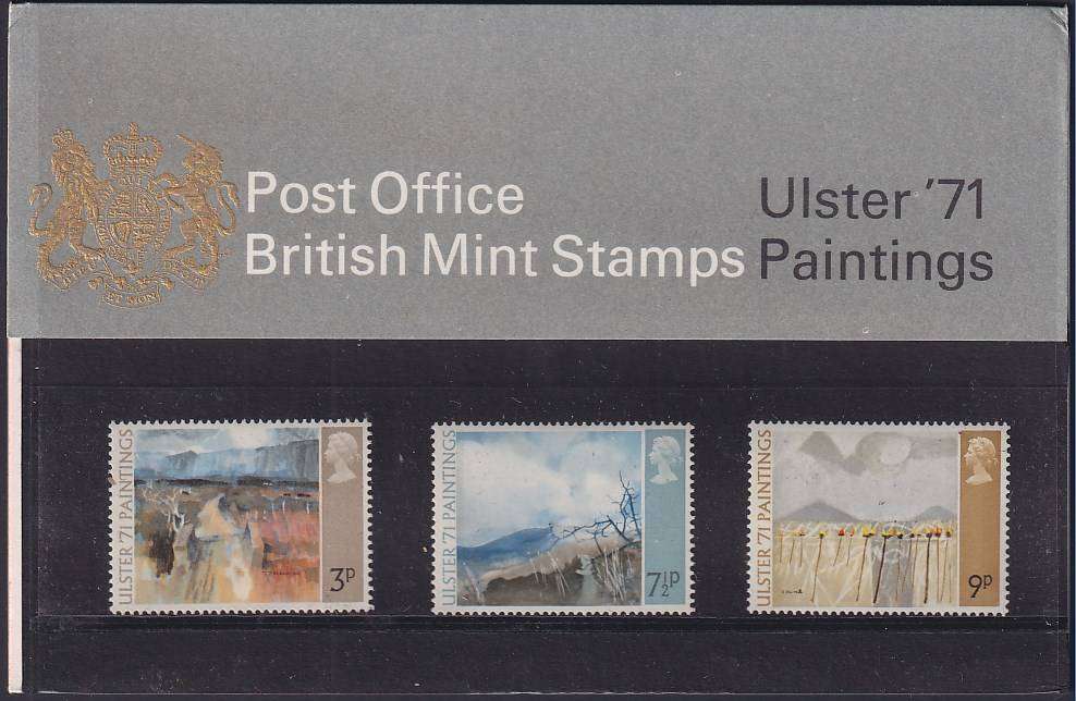 GB 1971 Ulster '71 Paintings presentation pack no. 26A