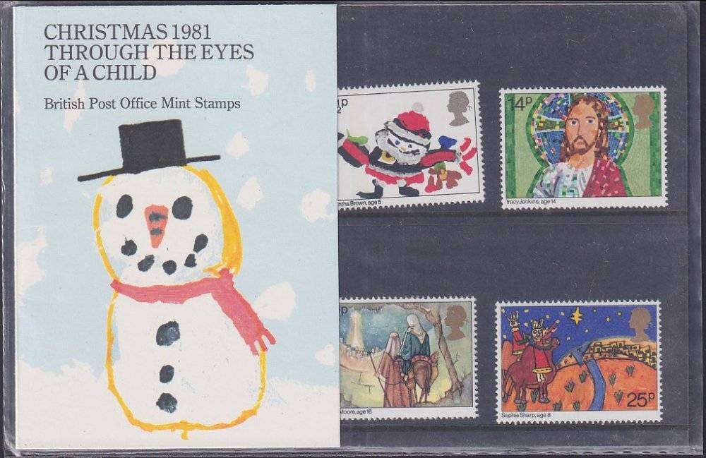 GB Christmas 1981 Through The Eye Of A Child presentation pack no. 130