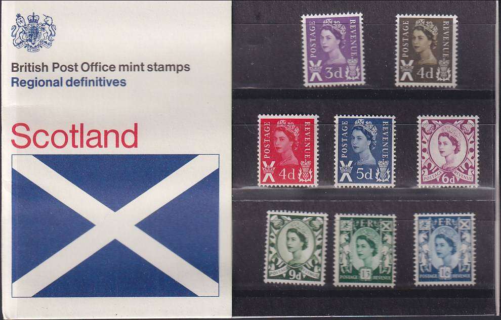 GB Scotland 1970 Regional Definitive Issue presentation pack no. 23