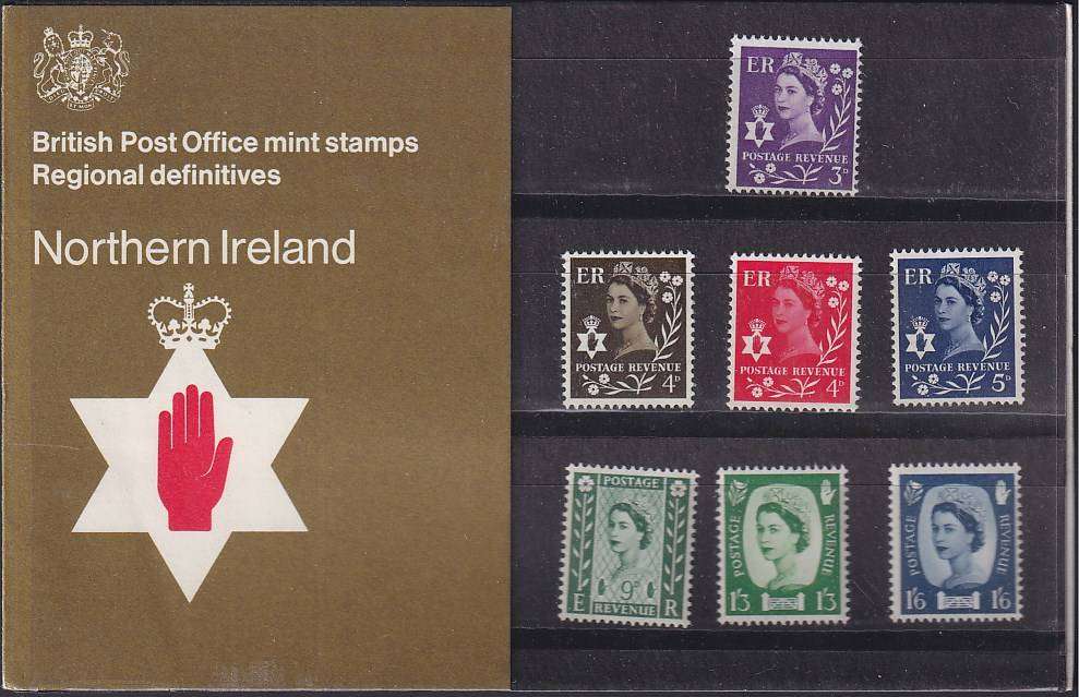 GB Northern Ireland 1970 Regional Definitive Issue presentation pack no. 25