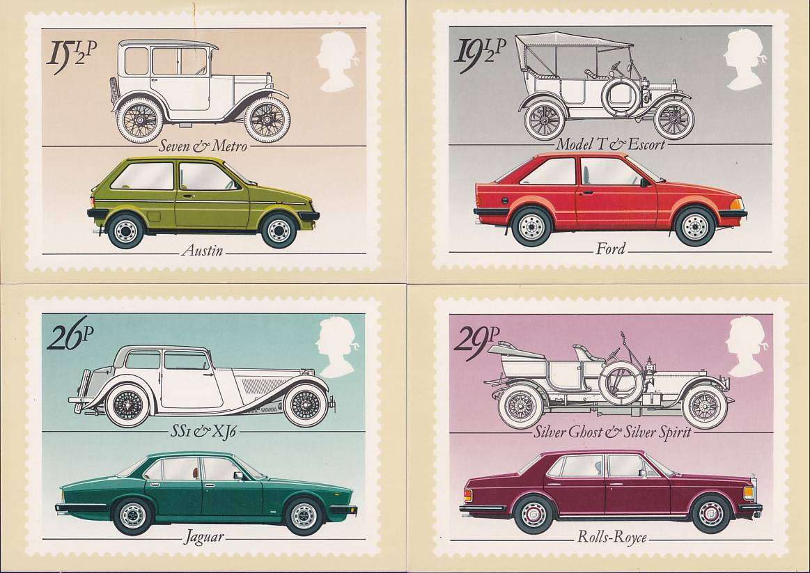 Great Britain bulk lot of PHQ cards (8 scans, 33 cards)