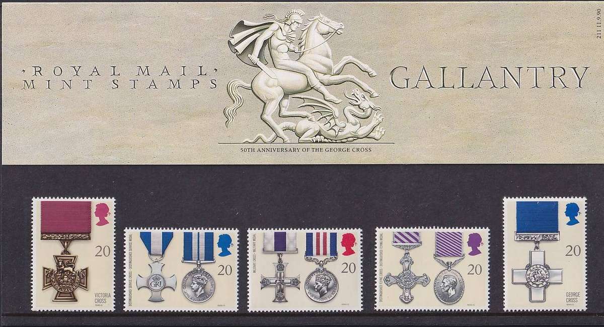 GB 1990 50th Anniversary of the George Cross presentation pack no. 211