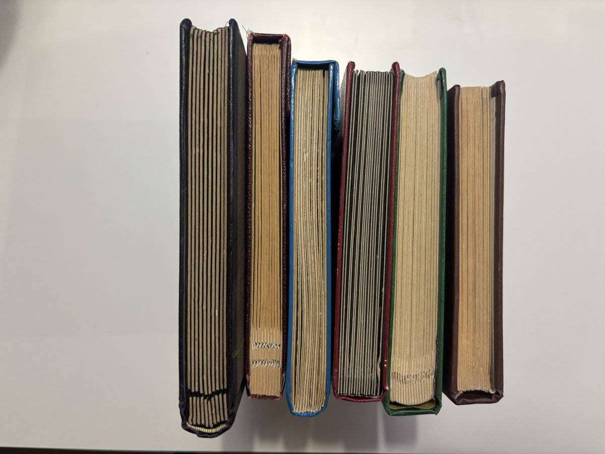 6 stockbooks A5 all in fair to good condition