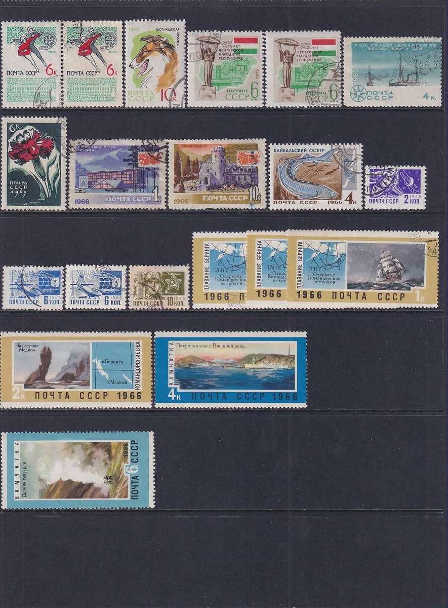 USSR / RUSSIA 1952 - 1966 good collection on 4 pages (mint & used)