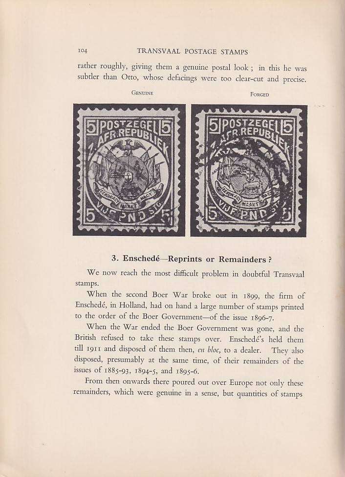 TRANSVAAL Postage Stamps (with the 12 colour plates), by Curle and Basden