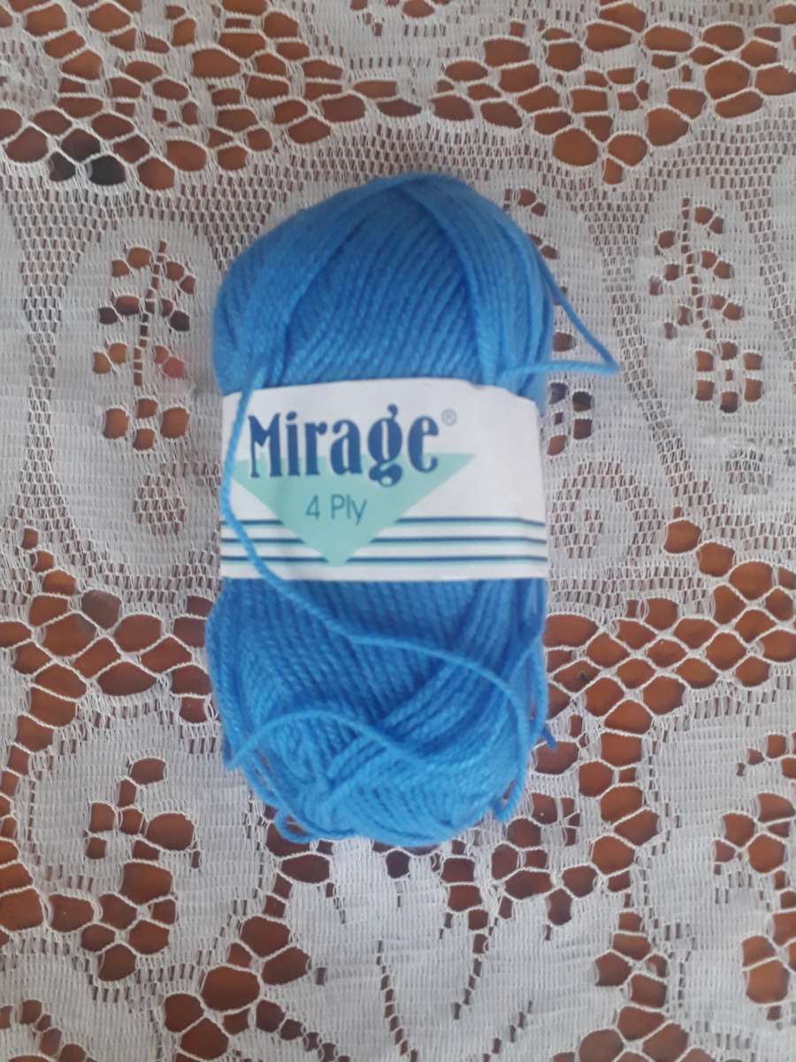 KNITTING WOOL/YARN - ELLE MIRAGE 4 PLY 25G - SAXE BLUE COL 058 - NEW