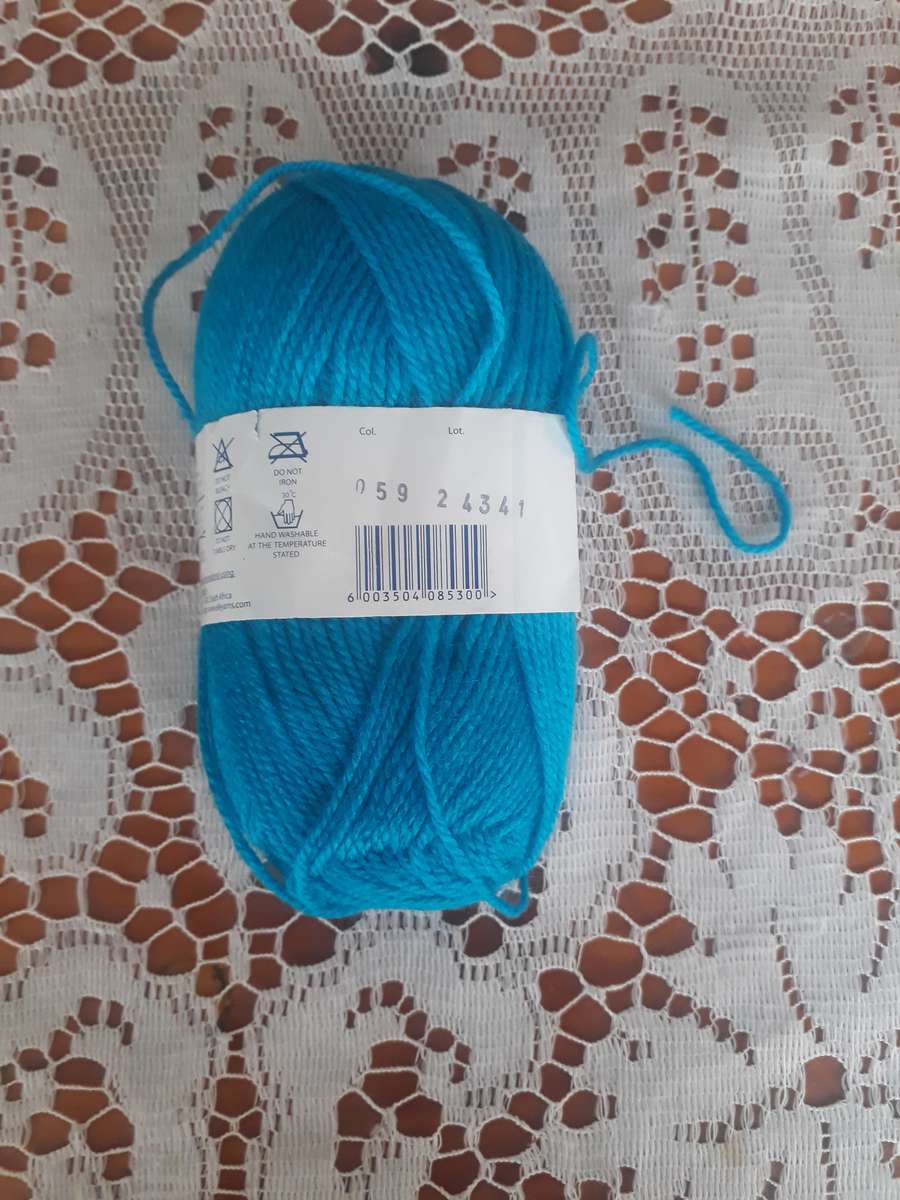 KNITTING WOOL/YARN - ELLE MIRAGE 4 PLY 25G - DARK TURQUISE - COL 059 - NEW