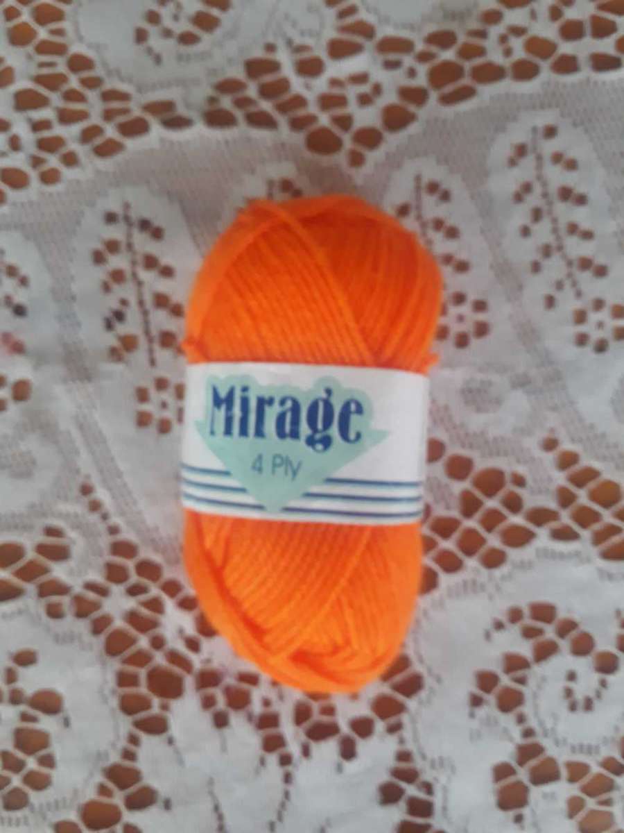 KNITTING WOOL/YARN - ELLE MIRAGE 4 PLY 25G - SUNSET