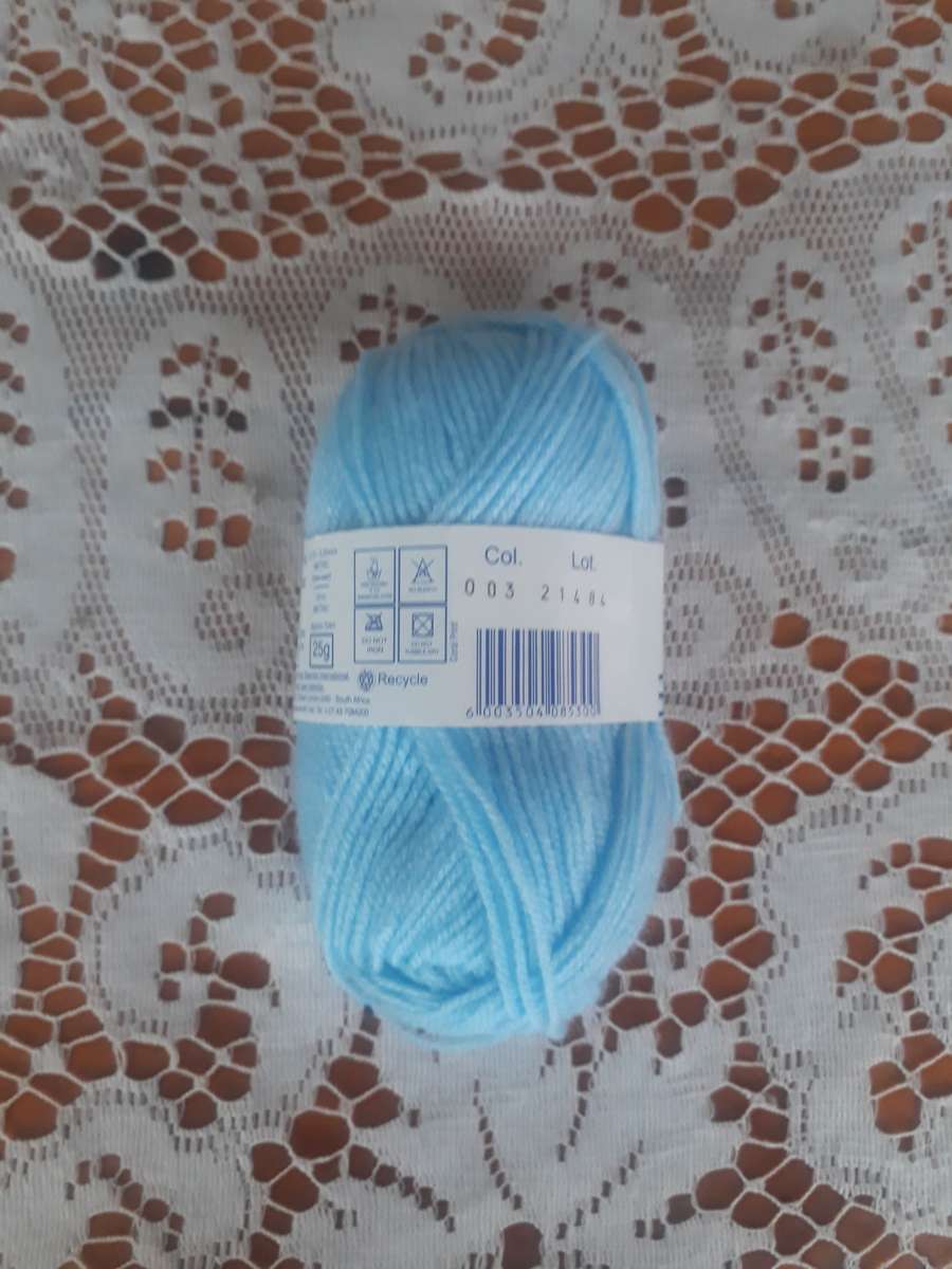 KNITTING WOOL/YARN - ELLE MIRAGE 4 PLY 25G - SKY BLUE - COL 003 - NEW