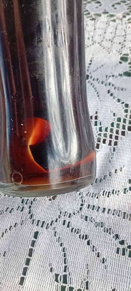 Collectable 1980's - 500ml Coke with gold cap and paper inside - never been tampered with!
