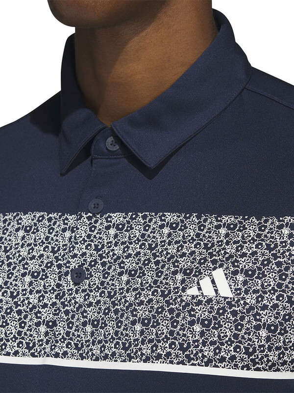 Adidas Chest Print Golf Polo