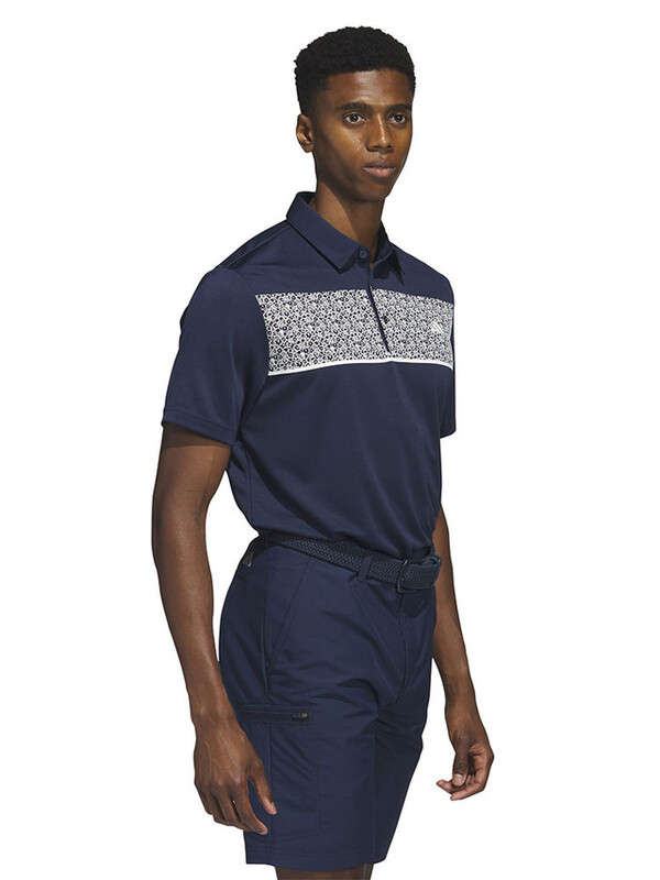 Adidas Chest Print Golf Polo