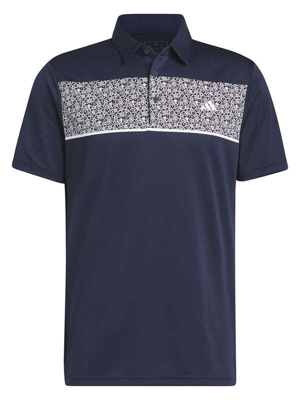 Adidas Chest Print Golf Polo
